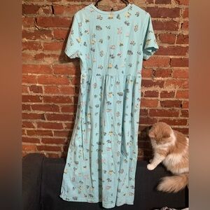 🦋 Baby blue floral maxi dress 🦋